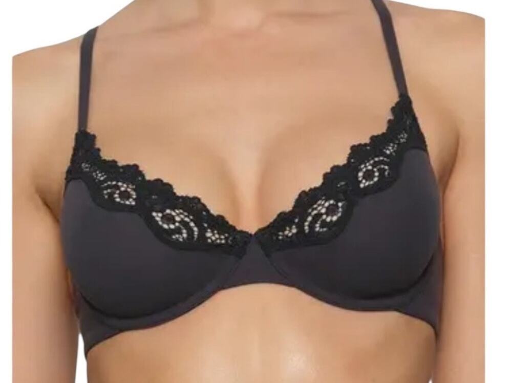 Skims Unlined scoop bra black size 46DDD 46F